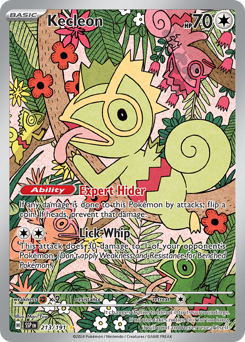 Kecleon z edície Surging Sparks, karta č.213
