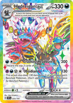 Hydreigon ex z edície Surging Sparks, karta č.223