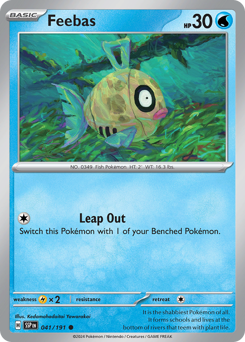 Feebas z edície Surging Sparks, karta č.41