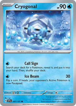 Cryogonal z edície Surging Sparks, karta č.47