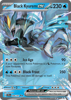 Black Kyurem ex z edície Surging Sparks, karta č.48