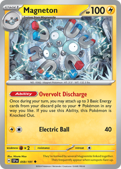 Magneton z edície Surging Sparks, karta č.59