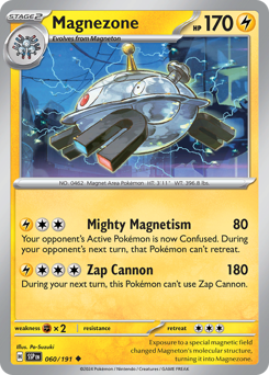 Magnezone z edície Surging Sparks, karta č.60