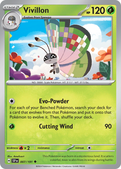 Vivillon z edície Surging Sparks, karta č.7