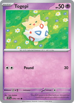 Togepi z edície Surging Sparks, karta č.70