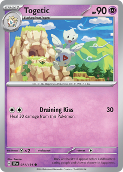 Togetic z edície Surging Sparks, karta č.71