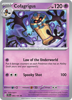 Cofagrigus z edície Surging Sparks, karta č.83