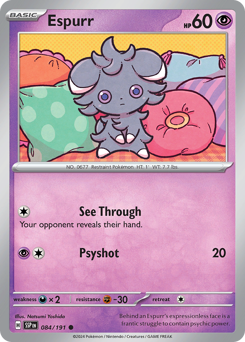 Espurr z edície Surging Sparks, karta č.84