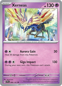 Xerneas z edície Surging Sparks, karta č.88