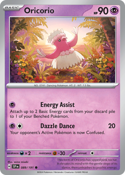 Oricorio z edície Surging Sparks, karta č.89