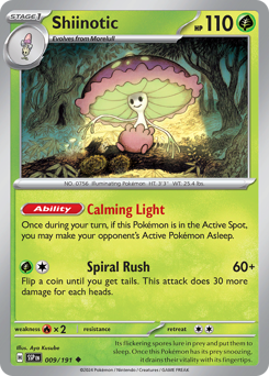Shiinotic z edície Surging Sparks, karta č.9