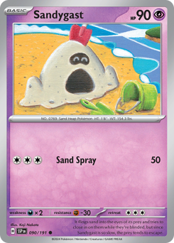 Sandygast z edície Surging Sparks, karta č.90