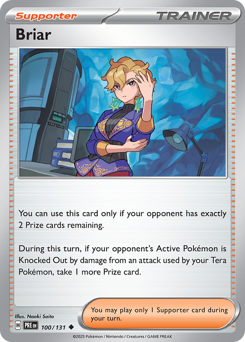 Briar z edície Prismatic Evolutions, karta č.100