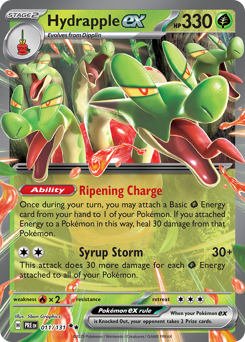 Hydrapple ex z edície Prismatic Evolutions, karta č.11