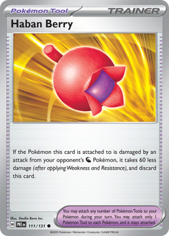 Haban Berry z edície Prismatic Evolutions, karta č.111