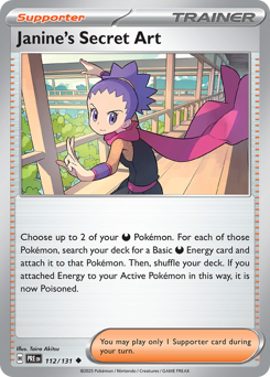 Janine's Secret Art z edície Prismatic Evolutions, karta č.112