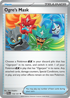 Ogre's Mask z edície Prismatic Evolutions, karta č.118