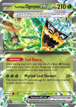 Teal Mask Ogerpon ex z edície Prismatic Evolutions, karta č.12
