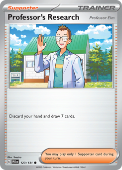 Professor's Research z edície Prismatic Evolutions, karta č.123