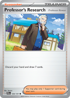 Professor's Research z edície Prismatic Evolutions, karta č.124