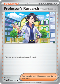 Professor's Research z edície Prismatic Evolutions, karta č.125