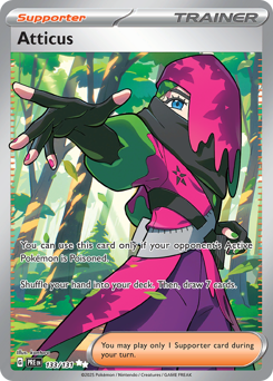 Atticus z edície Prismatic Evolutions, karta č.133