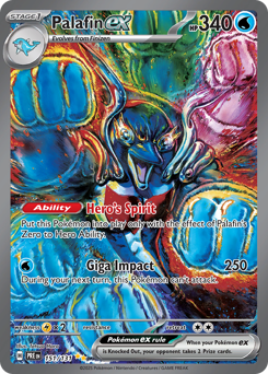 Palafin ex z edície Prismatic Evolutions, karta č.151