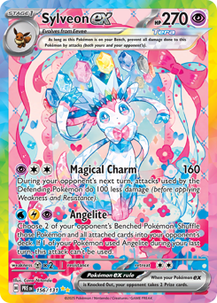Sylveon ex z edície Prismatic Evolutions, karta č.156