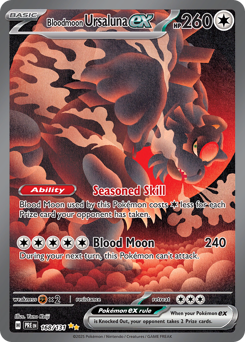 Bloodmoon Ursaluna ex z edície Prismatic Evolutions, karta č.168
