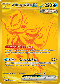 Walking Wake ex z edície Prismatic Evolutions, karta č.178