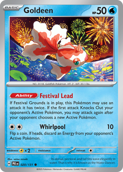 Goldeen z edície Prismatic Evolutions, karta č.20