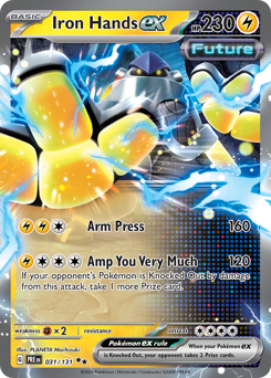 Iron Hands ex z edície Prismatic Evolutions, karta č.31
