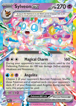 Sylveon ex z edície Prismatic Evolutions, karta č.41