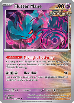 Flutter Mane z edície Prismatic Evolutions, karta č.43