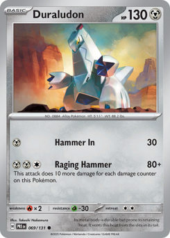 Duraludon z edície Prismatic Evolutions, karta č.69