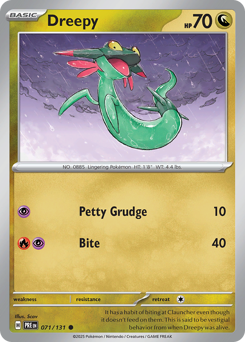 Dreepy z edície Prismatic Evolutions, karta č.71