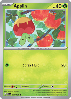 Applin z edície Prismatic Evolutions, karta č.9