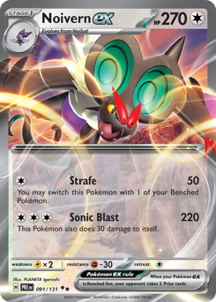 Noivern ex z edície Prismatic Evolutions, karta č.91