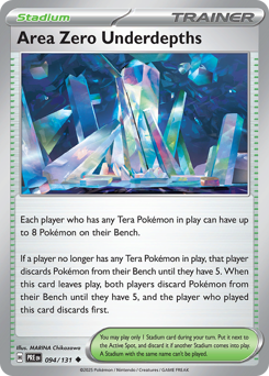 Area Zero Underdepths z edície Prismatic Evolutions, karta č.94