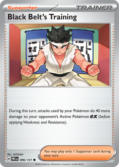 Black Belt's Training z edície Prismatic Evolutions, karta č.96