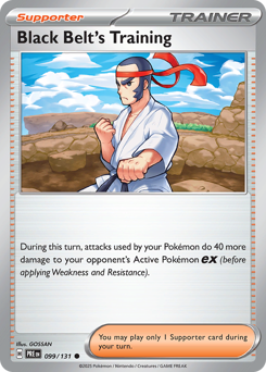 Black Belt's Training z edície Prismatic Evolutions, karta č.99