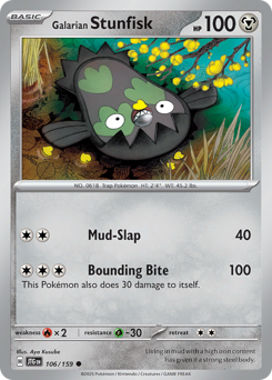Galarian Stunfisk z edície Journey Together, karta č.106