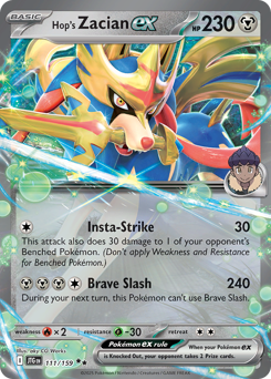 Hop's Zacian ex z edície Journey Together, karta č.111