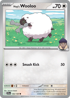 Hop's Wooloo z edície Journey Together, karta č.135
