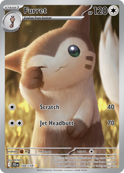 Furret z edície Journey Together, karta č.168