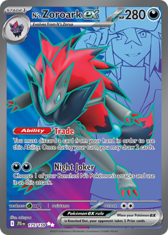 N's Zoroark ex z edície Journey Together, karta č.175