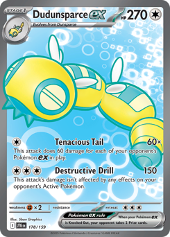 Dudunsparce ex z edície Journey Together, karta č.178