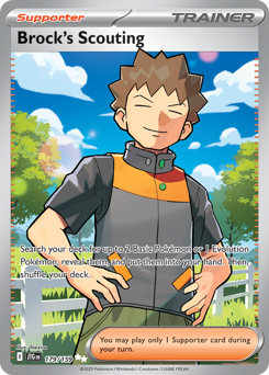 Brock's Scouting z edície Journey Together, karta č.179