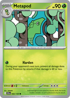 Metapod z edície Journey Together, karta č.2