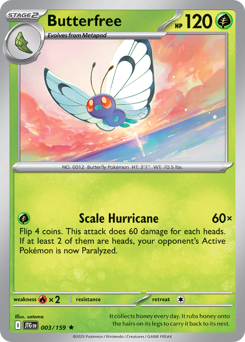Butterfree z edície Journey Together, karta č.3